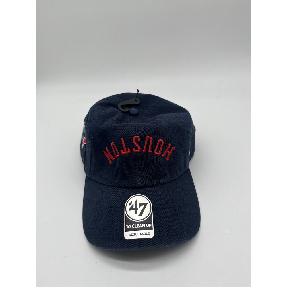 Houston Texans Upside Down Logo '47 Brand Clean Up - Unstructured Adjustable Hat